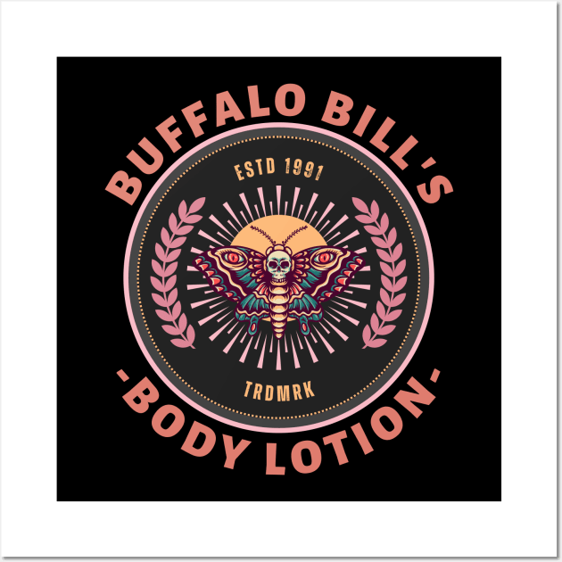 Buffalo Bill's Body Lotion - Original Illustration Logo Wall Art by Liamlefr